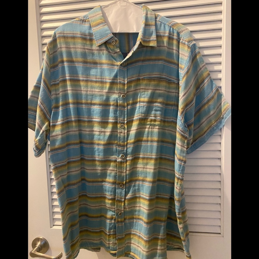 Carbon 2 Cobalt Button Down Short Sleeve Shirt